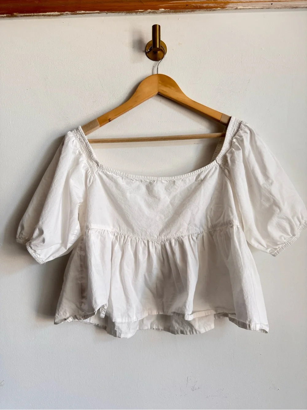 Free People Veronica Sweetheart Top Ivory S